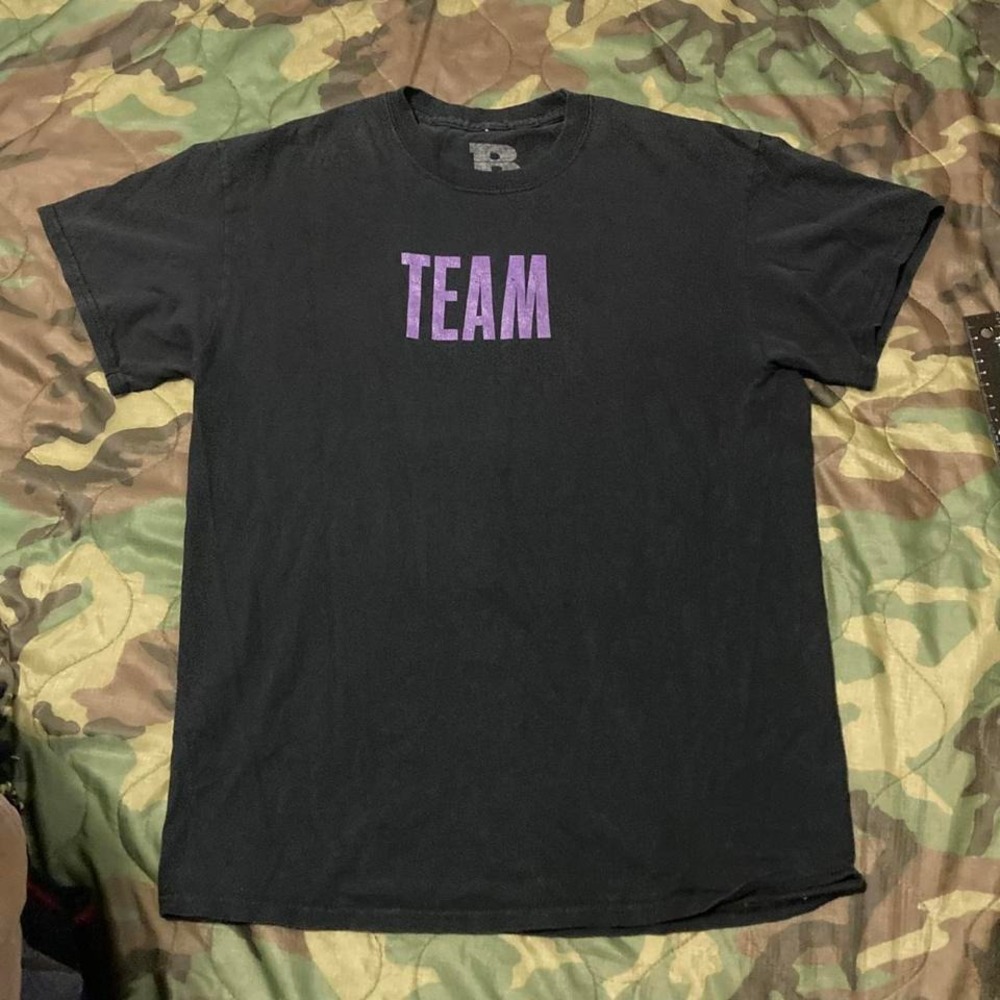Justin Bieber stadium tour team graphic tee double sided